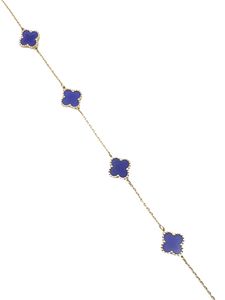 Bracelet avec trèfles mauves