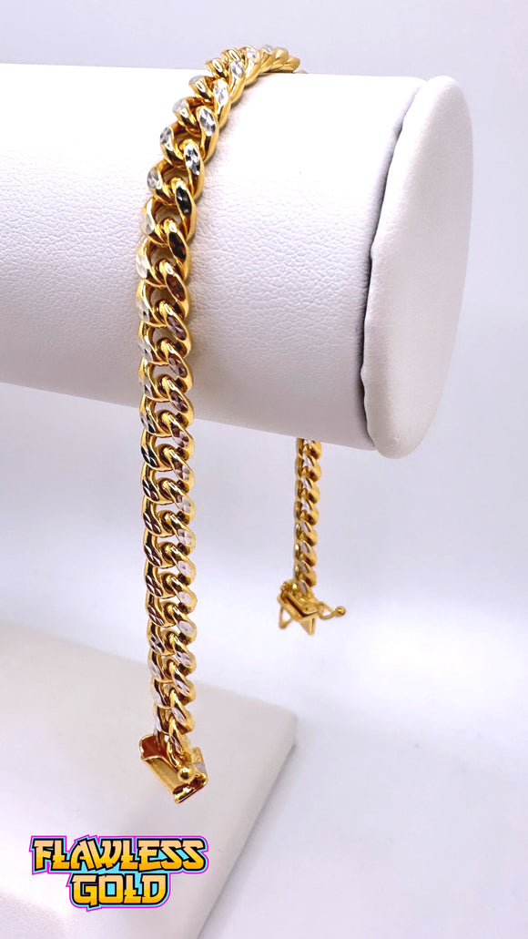 Bracelet Cuban Link 5mm diamond cut