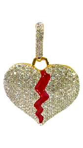 Pendentif « Coeur Brisé » (diamants)