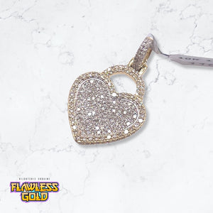 Pendentif coeur (avec diamants)